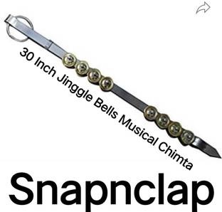 SNAPNCLAP Musical Chimta With Jingles For Kirtan Bhangra Chimta Jhikka Chimta Instrument Chimta Instrument