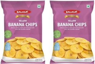 balasa Salted Banana Chips 360 gram, Crunchy and Crispy Kela Chip 180 gram (pack of 2) Chips