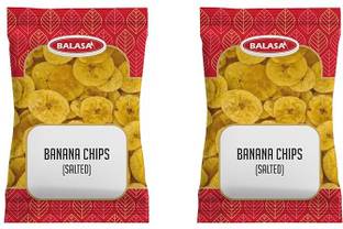 balasa Salted Banana Chips 360 gram, Crunchy and Crispy Kela Chip 180 gram (pack of 2) Chips