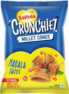 Saffola Crunchiez (Munchiez) Ragi Masala Twist, Tasty and Healthy Snacks Chips