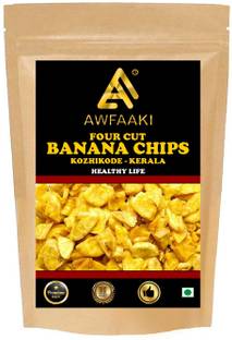 AWFAAKI Kerala 4 Cut Banana Chips | Kozhikodan Four Cut Banana Chips 250 g Chips