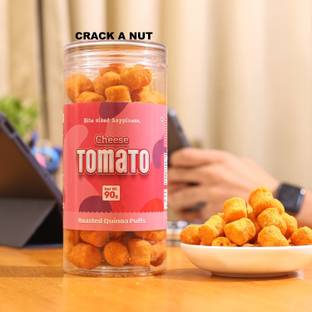 CRACKANUT Roasted Quinoa Cheese Tomato Puffs Puffcorn