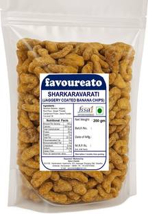 Favoureato Sharkaravaratti (Jaggery Coated Banana Chips) - 200 gm Chips