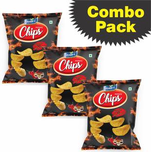 SHYAMG Potato Chips Korean Chilli - Hot & Spicy Combo Pack Chips