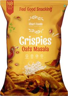 Khari Foods Oats Masala Chips, Crunchy Crispies, Fiber Rich, Healthy Snacks, Vegan Chips