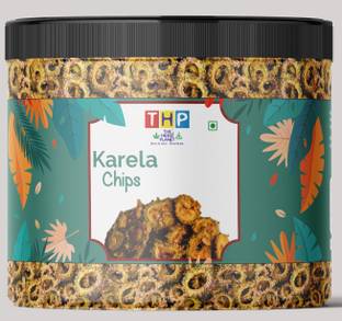 THE HERBS PLANET Karela Chips | Vegetable Chips Healthy Snacks | Traditional | Bitter Gourd Chips Chips
