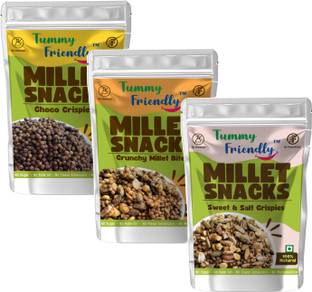 TummyFriendly Foods TummyFriendly Healthy Snacks for Kids - MilletBites-ProteinBites-ChocoNuts Puffcorn