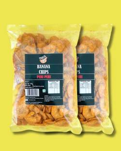 SNACK FIRST Banana Chips Crispy Snack, Combo of 2, peri peri Flavor Chips
