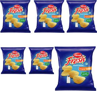 VIMAL Fresh Original Salted Wafers - Crispy Indian Snack, 150g x 6 - Classic, Crunchy