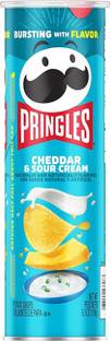 Pringles Cheddar & Sour Cream Potato Crisps (IMPORTED FROM USA) Chips