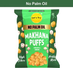 Let's Try Sour Cream & Onion Makhana Puffs Puffcorn