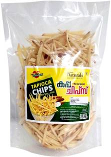 naturals & consumatic Kerala Tapioca Non Spicy Sticks (Kappa) Chips – Ready to Eat Chips