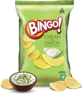Bingo Cream and Onion Potato Chips