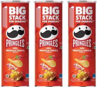 Pringles Desi Masala Tadka Potato Chips, Crispy Snack Chips