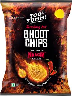 Too Yumm! Bhoot Created With Naagin Hot Sauce Bhut Jolokia Chillies Potato Chips