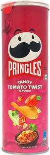 Pringles Tangy Tomato Potato Chips with a Twist of Sweet & Spicy Salsa Flavour Chips