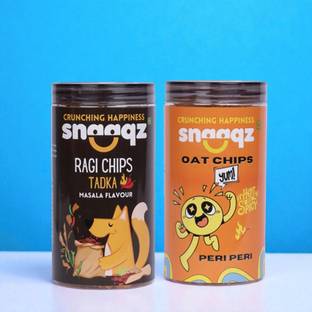 Snaaqz Peri Peri Oat + Ragi Masala Chips