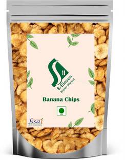 S Eleven Super Market Ready to Eat Black Pepper & Salted Fried Crispy Banana Wafer/Kela Wafer Chips