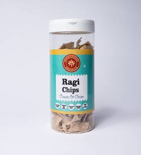 Dhanigreens Organics Cream & Onion Ragi Chips