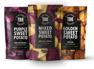 To Be Honest Vegetable Chips|Mixed Sweet Potato, Golden Sweet Potato,Purple Sweet Potato Chips