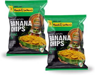 kozhikoden's Banana Chips Made in 100% Pure Coconut Oil Crispy Kerala Snack Vegan & Healthy Chips