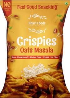 Khari Foods Oats Masala Chips, Crunchy Crispies, Fiber Rich, Healthy Snacks, Vegan Chips