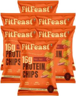 FitFeast Protein Chips (Peri Peri), Box of 6 Chips