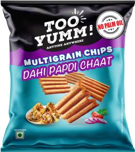 Too Yumm! Dahi Papdi Chaat Multigrain Chips No Palm Oil 60% less Saturated Fat Chips