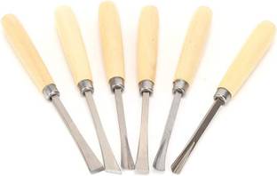 uptodatetools 6 Piece Wood Carving Chisel Set, Engraving Chisel for Woodworking Paring Chisel Set