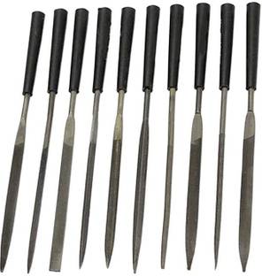 Buram 10Pcs Needle File Set Size 4x160cm Combination Chisel Set