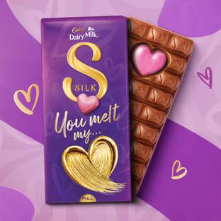Cadbury Dairy Milk Silk Heart Blush Valntine's Gift Pack Valentine's Gift Pack Chocolate Bars