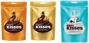 HERSHEY'S Kisses Almonds,CNC Chocolate, Milk Chocolate 33.6 g PACK OF 3 Fudges
