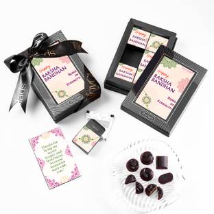 TinyGlads Rakhi Special Chocolate Box | Gift for Sister, Didi, Behen| 350 grams Truffles