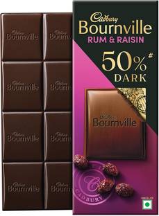 Cadbury Bournville Rum & Raisin 50% Dark Chocolate Bars