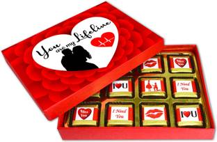 Midiron Chocolate Gift Box for Girlfriend, Wife, Boyfriend, Husband, Lovers On Valentine, Birthday, Anniversary and Special Occasion Bites