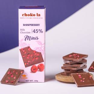 Choko La 45% Raspberry Minis | Assorted Chocolate Mini Gift Pack By Chokola | Chocolate Bars