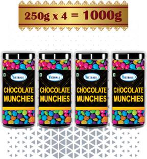 Victuals Chocolate Munchies 1kg |Chocolate Truffles | Cake Decoration Truffles