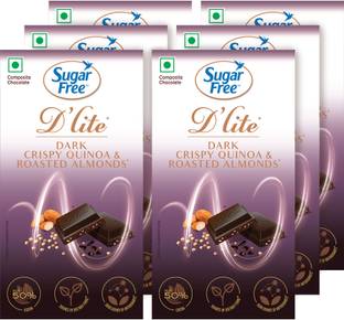 Sugarfree D'lite Quinoa & Almonds Dark Chocolate Bars