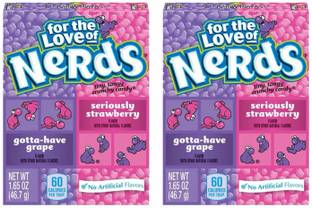 NERDS Love for The Seriously Strawberry Pack of 2, x 46 g Bites