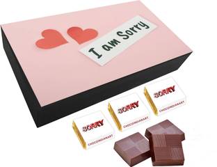 CHOCOINDIANART Very Nice Sorry 6pcs Delicious Chocolate Gift Truffles