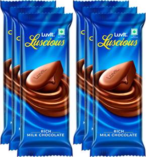 LuvIt Luscious Milk Chocolate Bars | Multipack | Deliciously Smooth | Bars