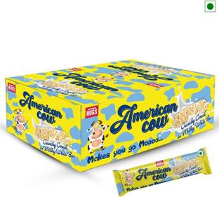 HUGS American Cow - Cereal | Oat Chocolate Milky White Bars