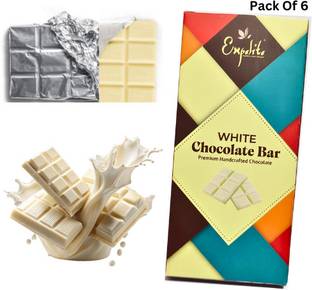 Expelite Premium White Chocolate Bar Combo | 35 Grams Each (Pack of 6) Bars Bars