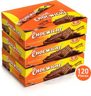 LuvIt Chocwich Brown Crispy Wafer Chocolates | Crunchy & Delicious | Bars