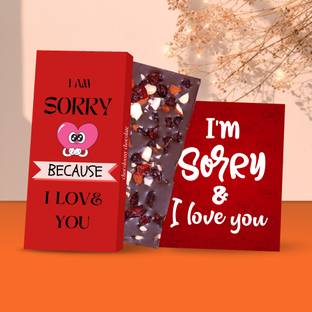 Chocoloony Sorry Chocolate Bar Gift for Girlfriend, Husband, Wife, Boyfriend Bars