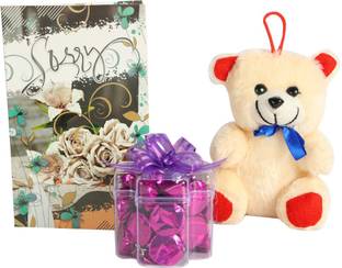 Choco charms STYLISH PLUS CHOCOLATE GIFT BOX I GIFT PACK WITH CUTE TEDDY & SORRY CARD Bars