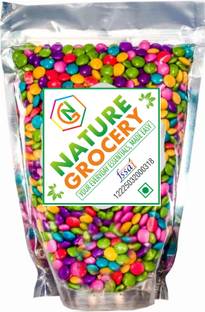 NatureGrocery Colourful Chocolate Buttons | Chocolate Gems Bites