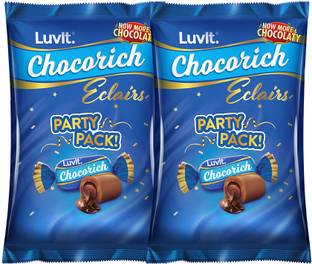 LuvIt Chocorich Classic Eclairs Chocolate | Birthday Party Pack | Caramels