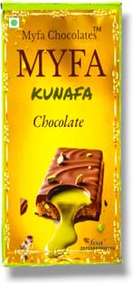 Myfa Chocolates Kunafa Chocolate Bar | Viral Dubai Kunafa Chocolate Bar with Pistachio Butter Bars