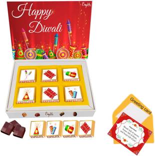 Expelite Diwali Crackers Box- Premium 6 Pieces Diwali Chocolates for Childrens Bars